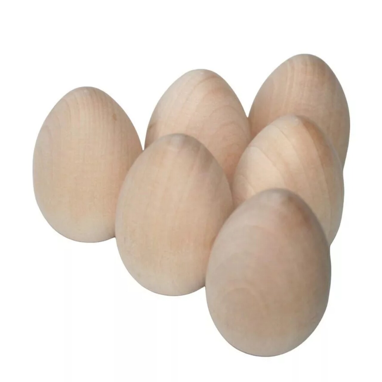 Kitcheniva 10 Pcs Unfinished Wooden Egg Paintable Kids Toy Easter Decor DIY